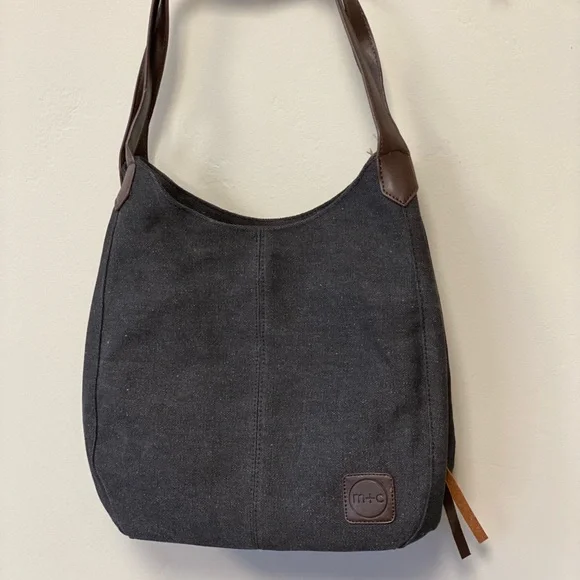 Brand NEW Canvas Hobo Bag in ~Black 🖤👜 - Picture 12 of 14